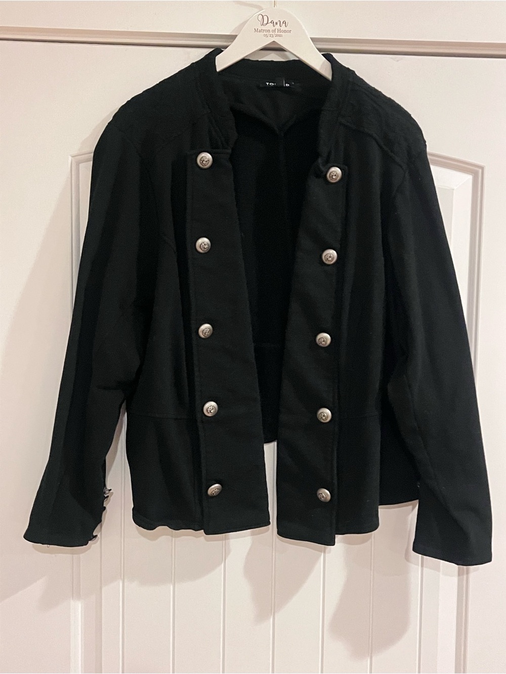 Plus size 5x- Torrid Stretch Twill Military Jacket in black